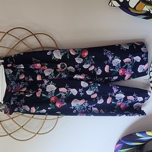 New York and Company floral palazzo pant